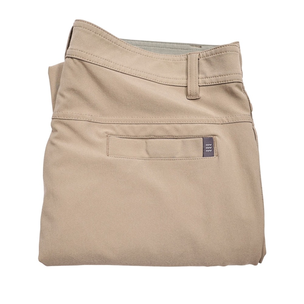 FREE FLY Men's 32x30 Khaki Tan Nomad Performance Stretch Athletic Chino Pants